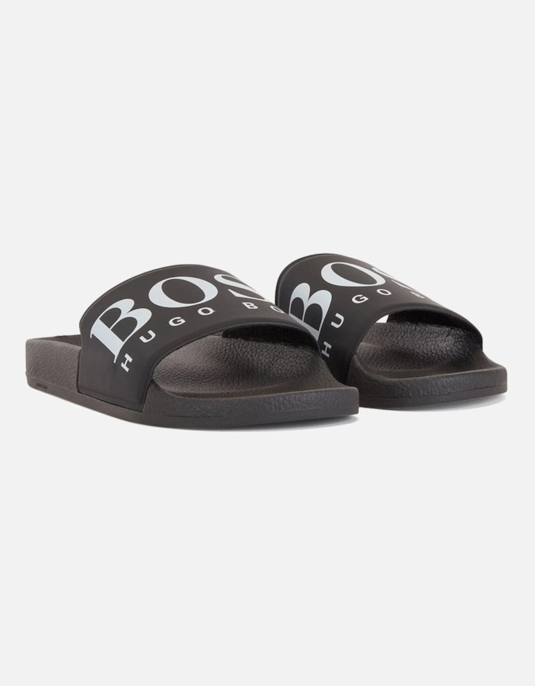 Solar Logo Slide Sandals