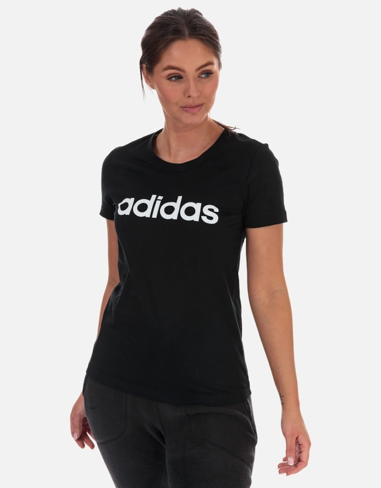 Essentials Linear Slim-Fit T-Shirt - Womens Essentials Linear Slim T-Shirt