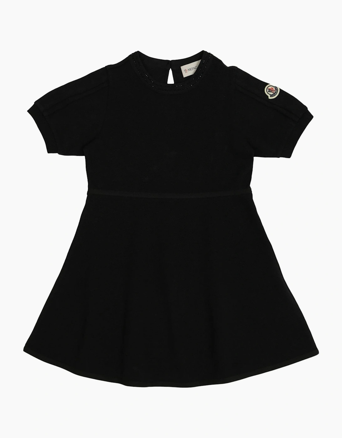 Moncler Girl's Kids Logo Dress Black - Size: 12 years