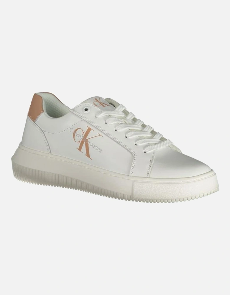 Leather Platform Ankle Boots Women - White Sneakers