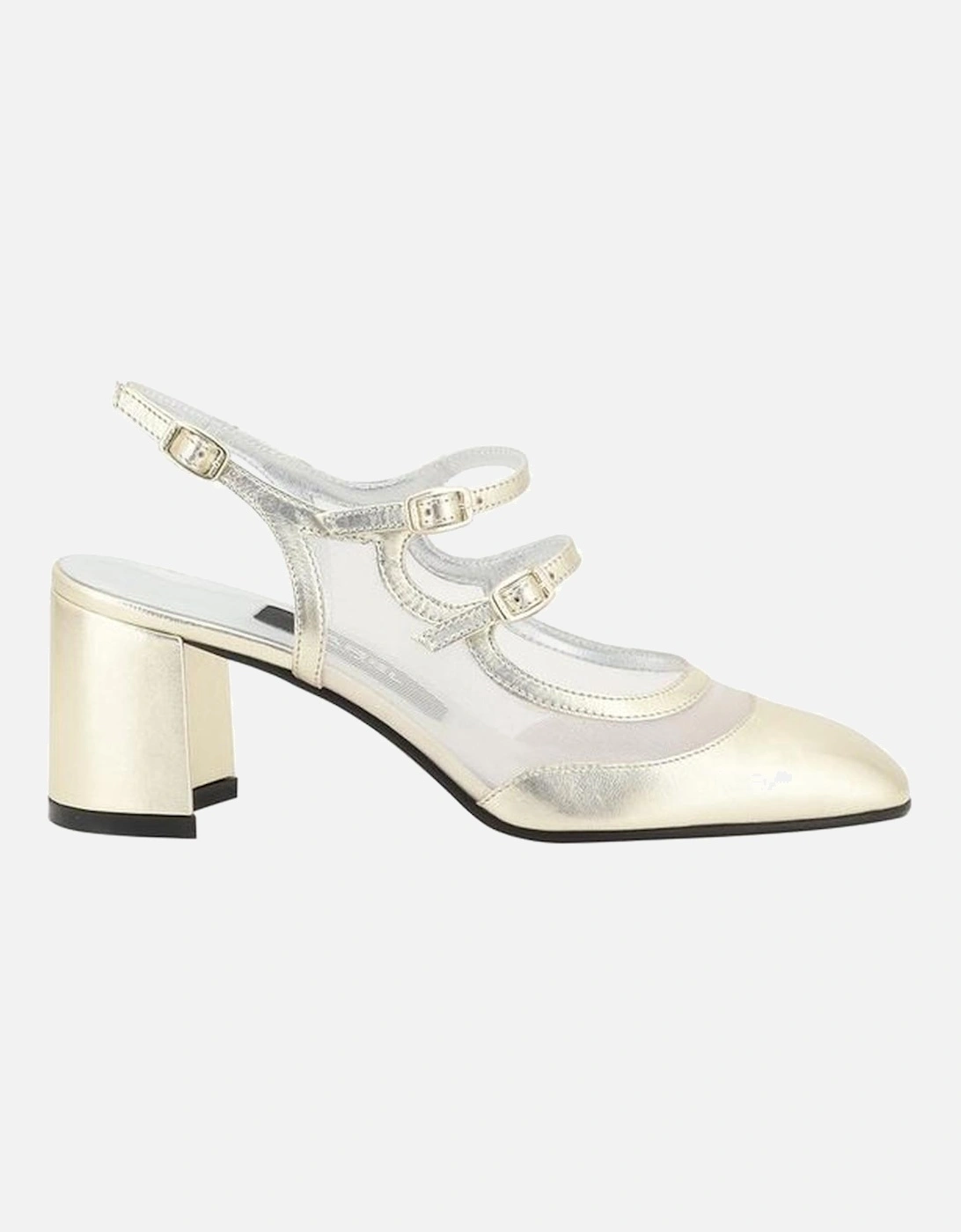 Bananight Leather Pumps with Adjustable Straps Women - Gold, 5 of 4