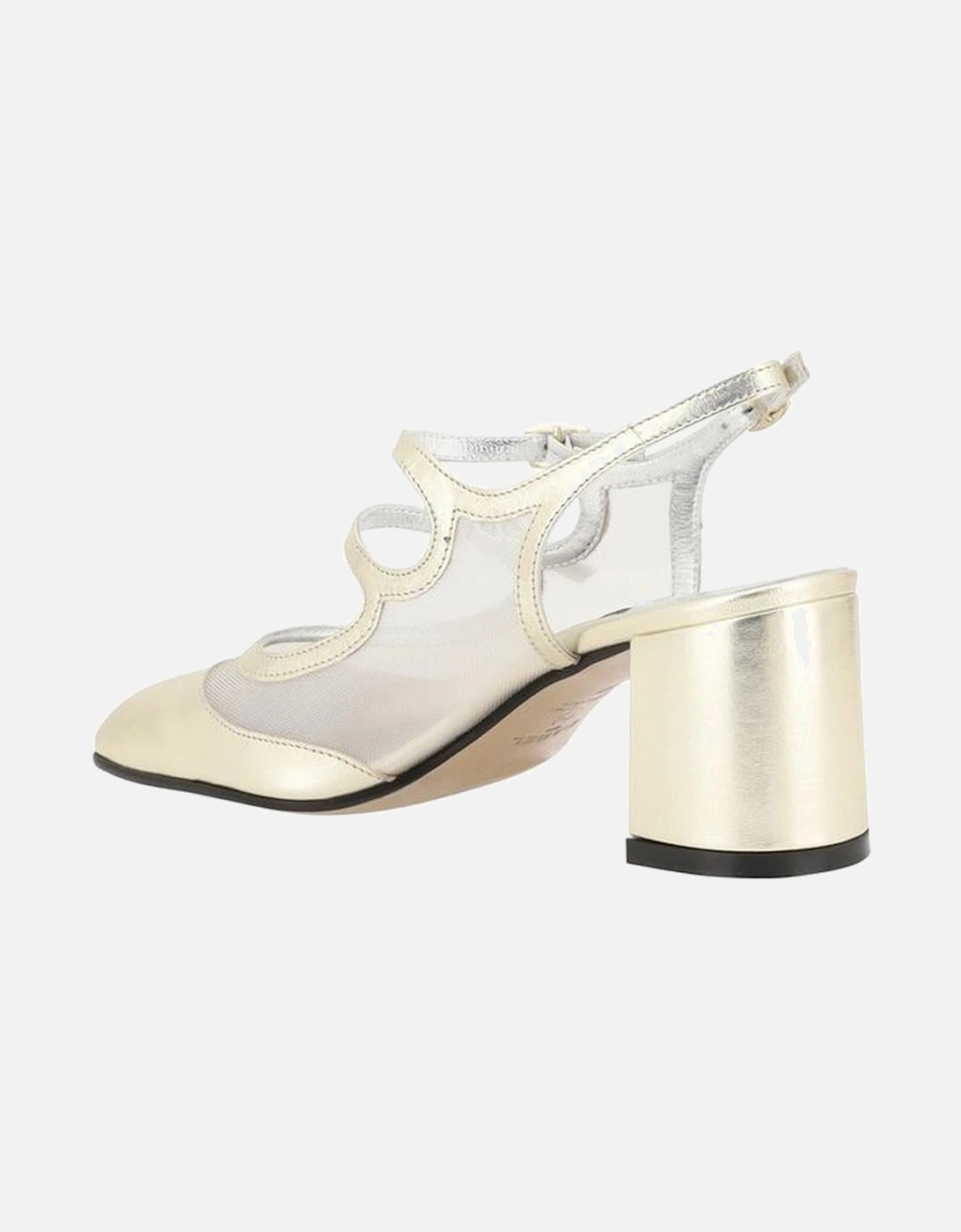 Bananight Leather Pumps with Adjustable Straps Women - Gold