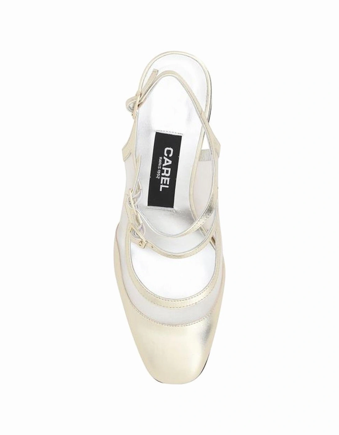 Bananight Leather Pumps with Adjustable Straps Women - Gold