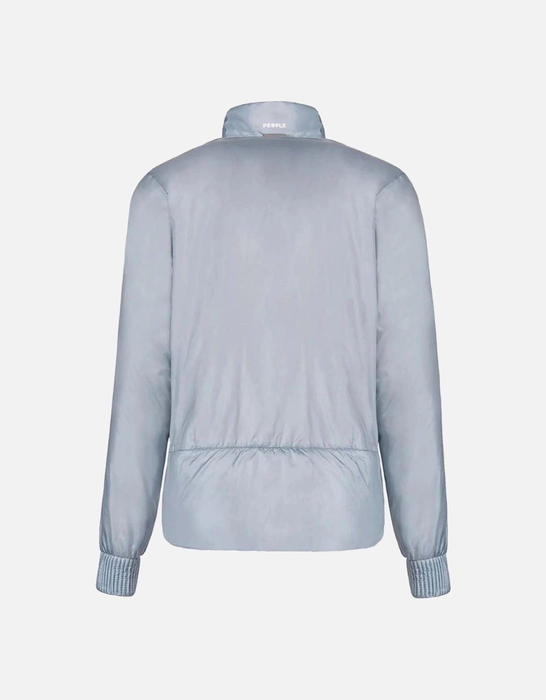 Nylon Jacket with Quilted Check Pattern Women - Light Blue Jackets