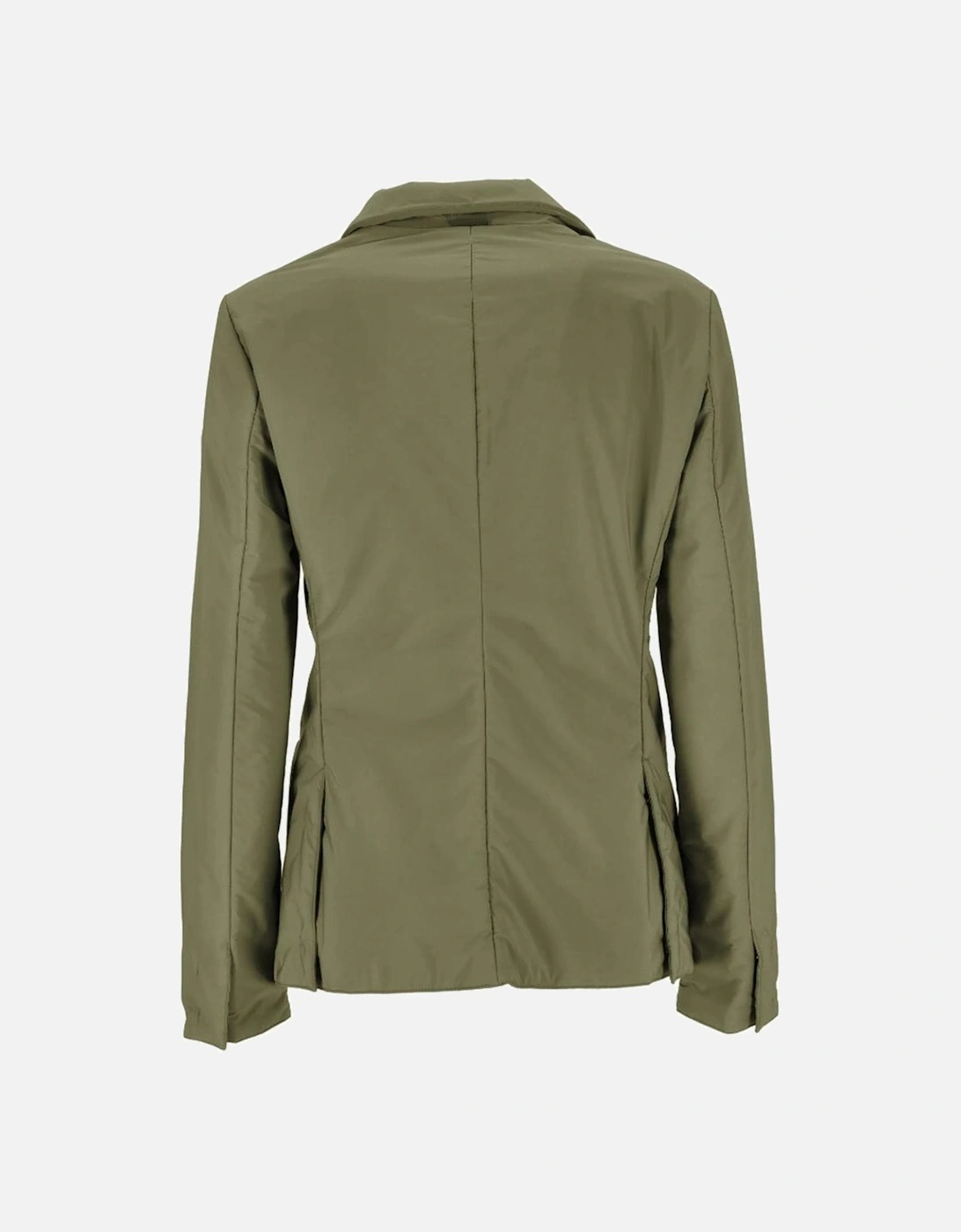 Water-Repellent Jacket with Snap Button Closure Women - Green Jackets