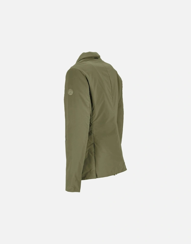 Water-Repellent Jacket with Snap Button Closure Women - Green Jackets