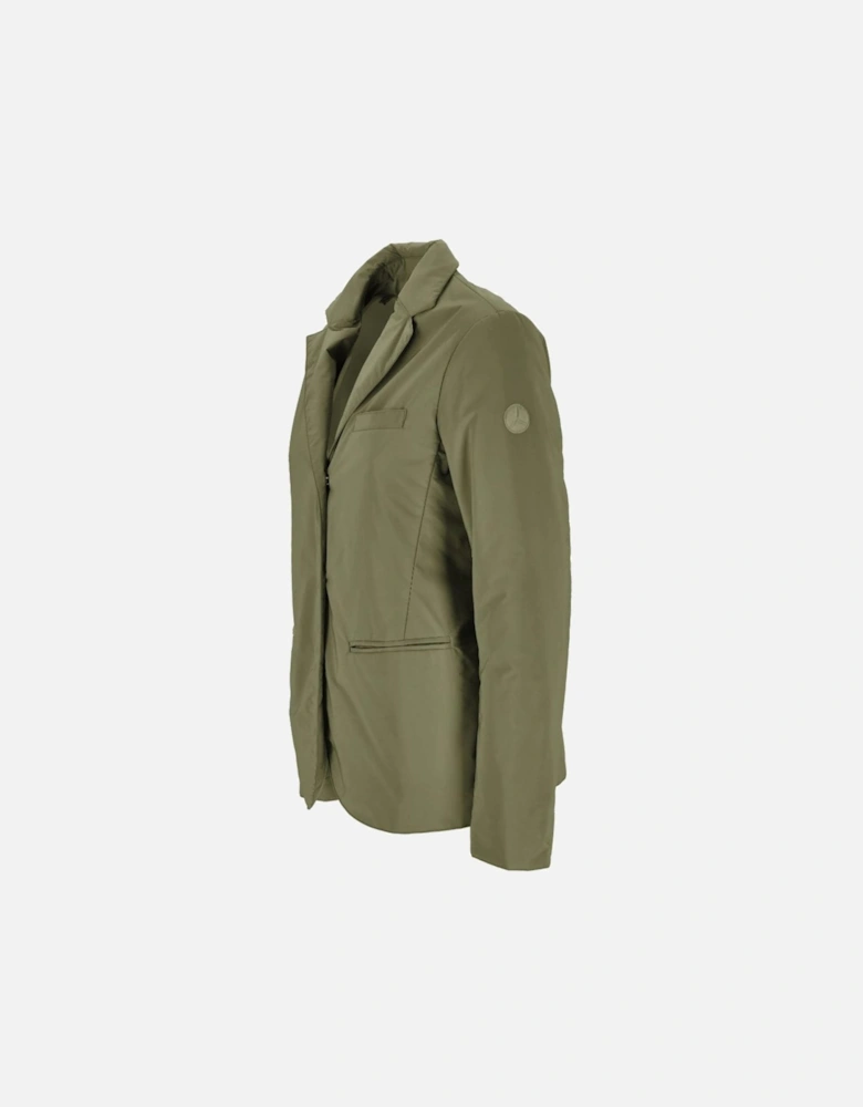 Water-Repellent Jacket with Snap Button Closure Women - Green Jackets
