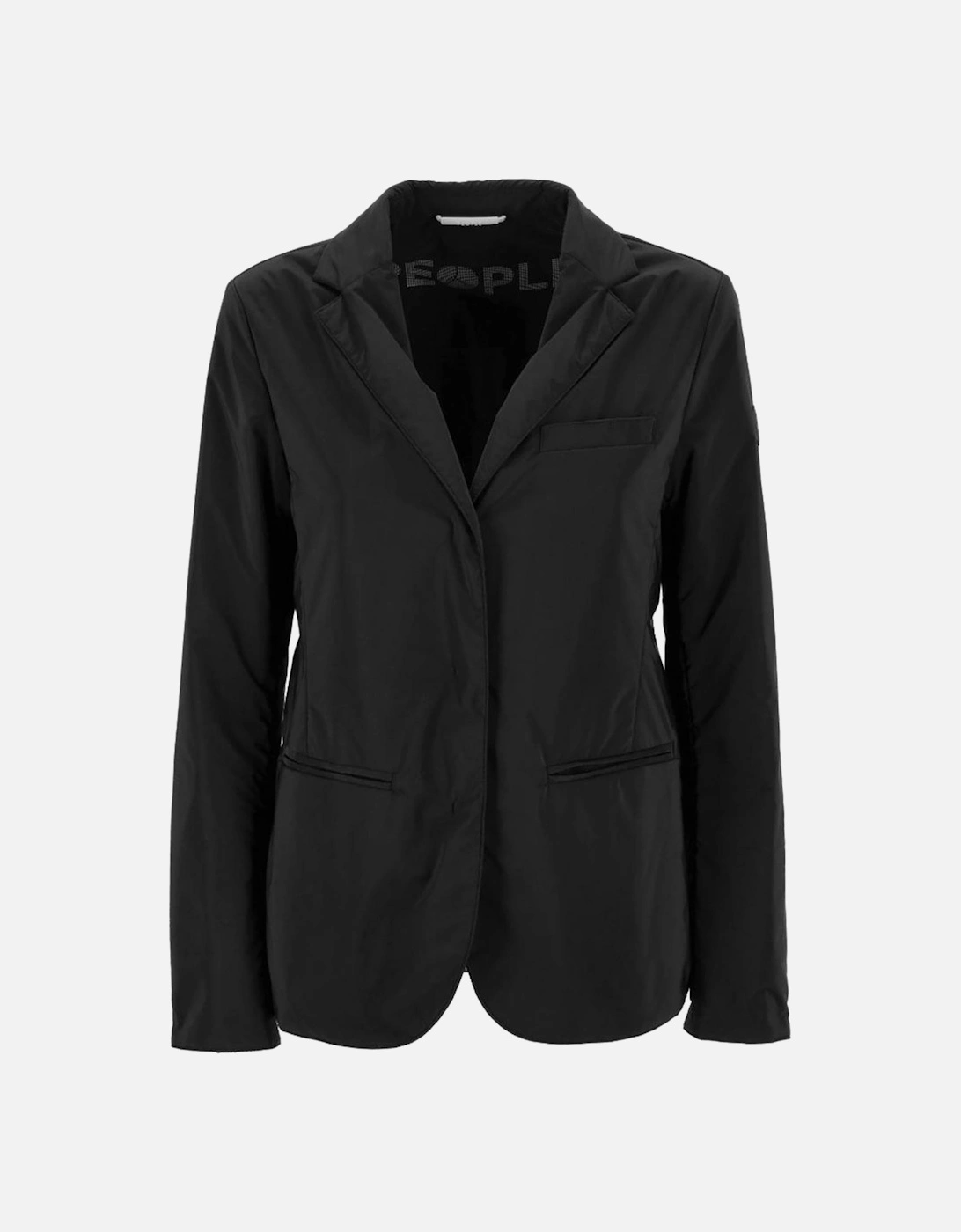 Water-Repellent Jacket with Snap Button Closure Women - Black Jackets, 6 of 5