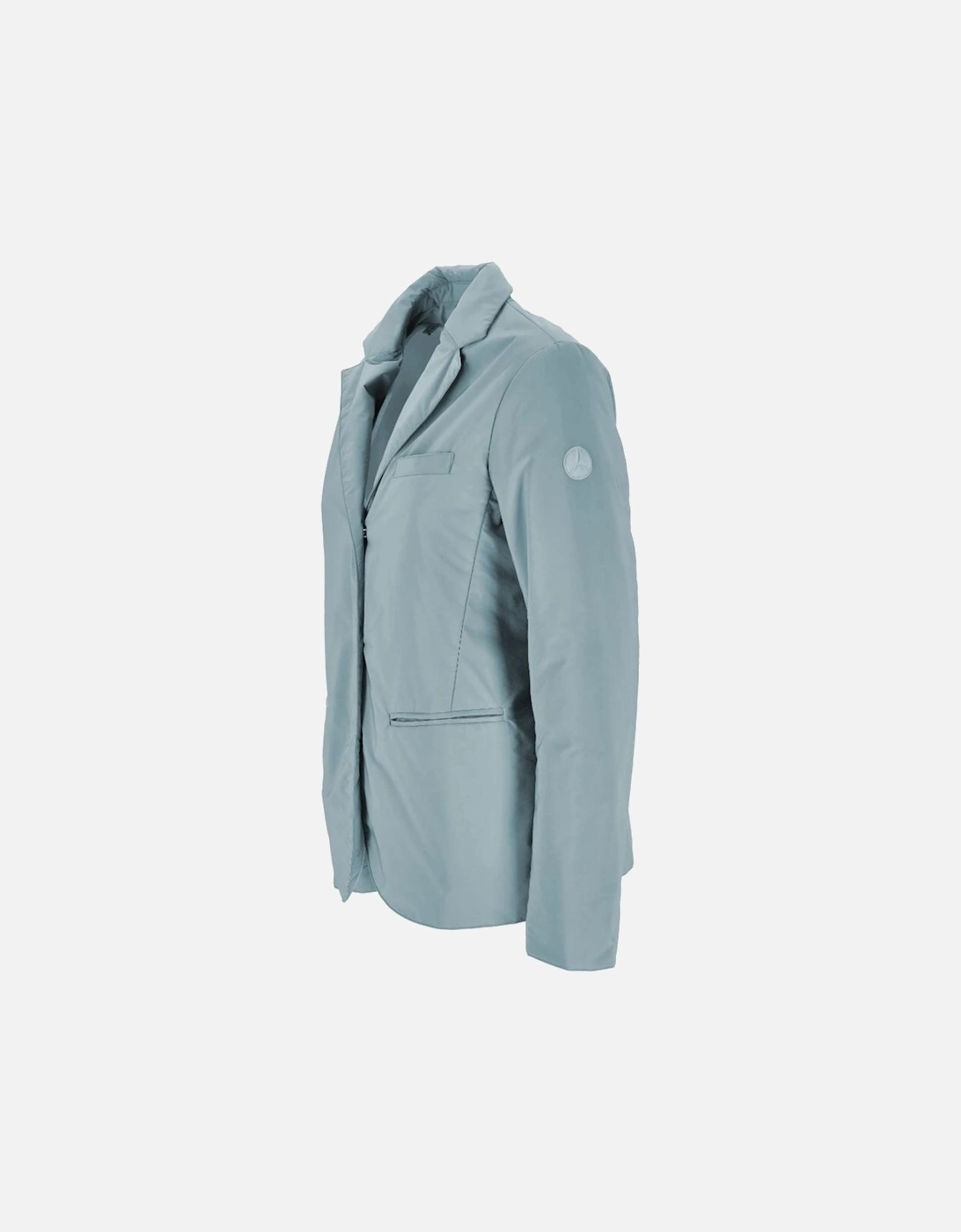 Water-Repellent Jacket with Snap Button Closure Women - Light Blue