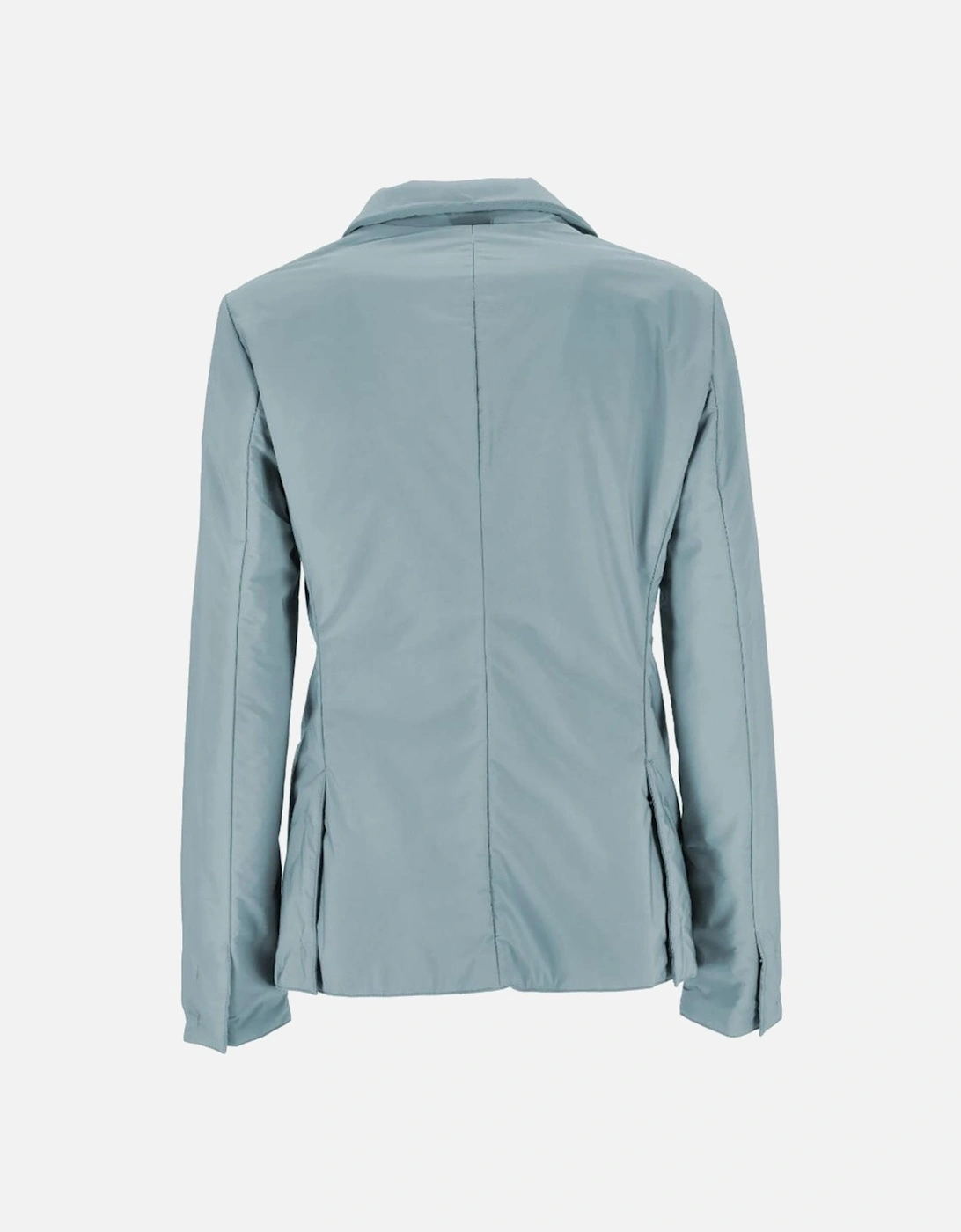 Water-Repellent Jacket with Snap Button Closure Women - Light Blue