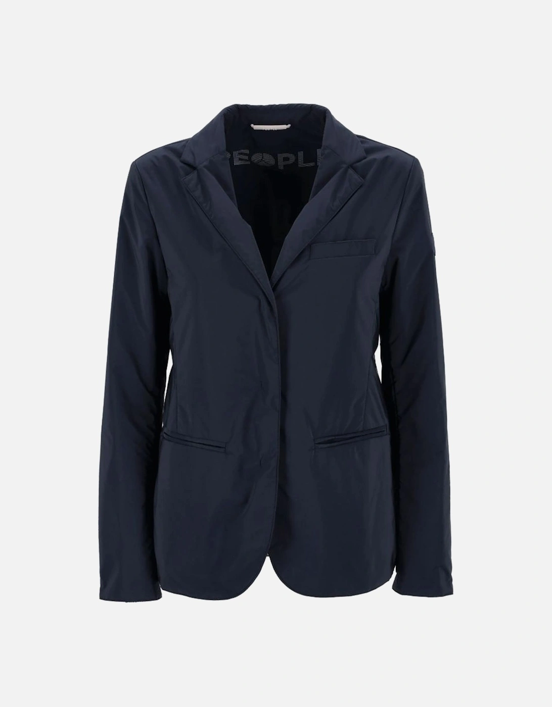 Water-Repellent Jacket with Snap Button Closure Women - Blue Jackets, 6 of 5