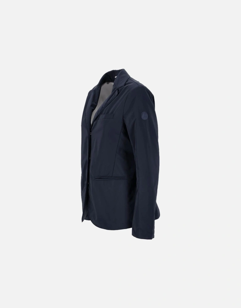 Water-Repellent Jacket with Snap Button Closure Women - Blue Jackets