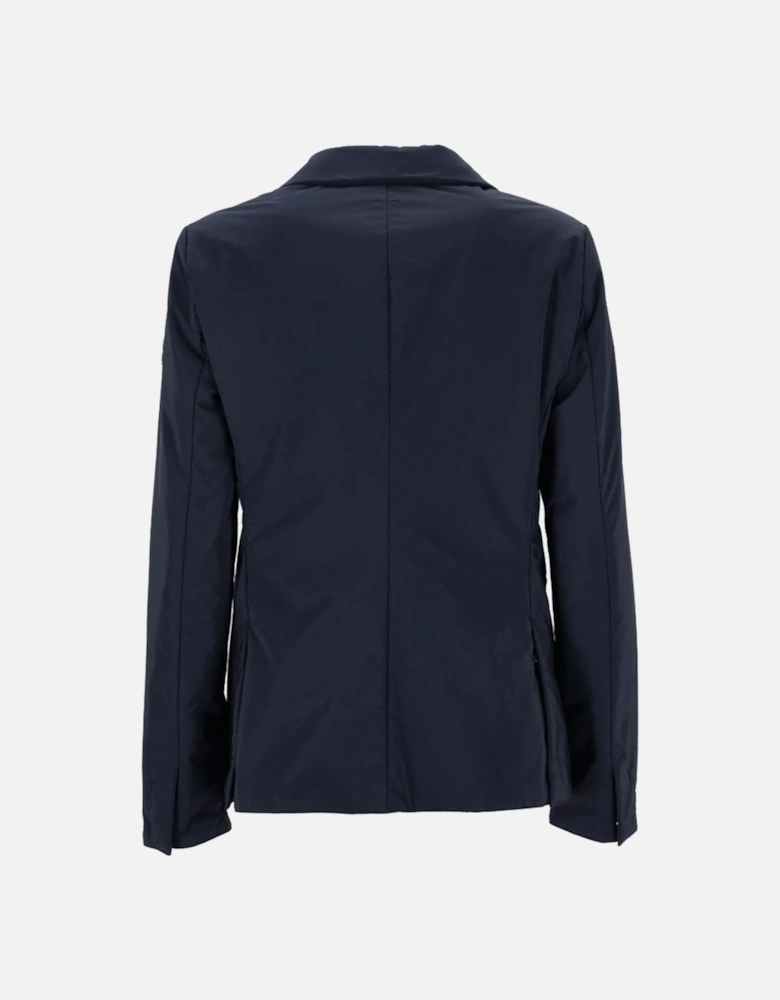 Water-Repellent Jacket with Snap Button Closure Women - Blue Jackets