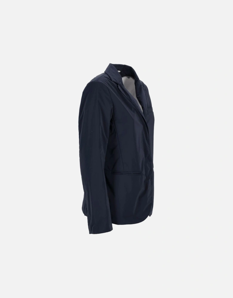 Water-Repellent Jacket with Snap Button Closure Women - Blue Jackets
