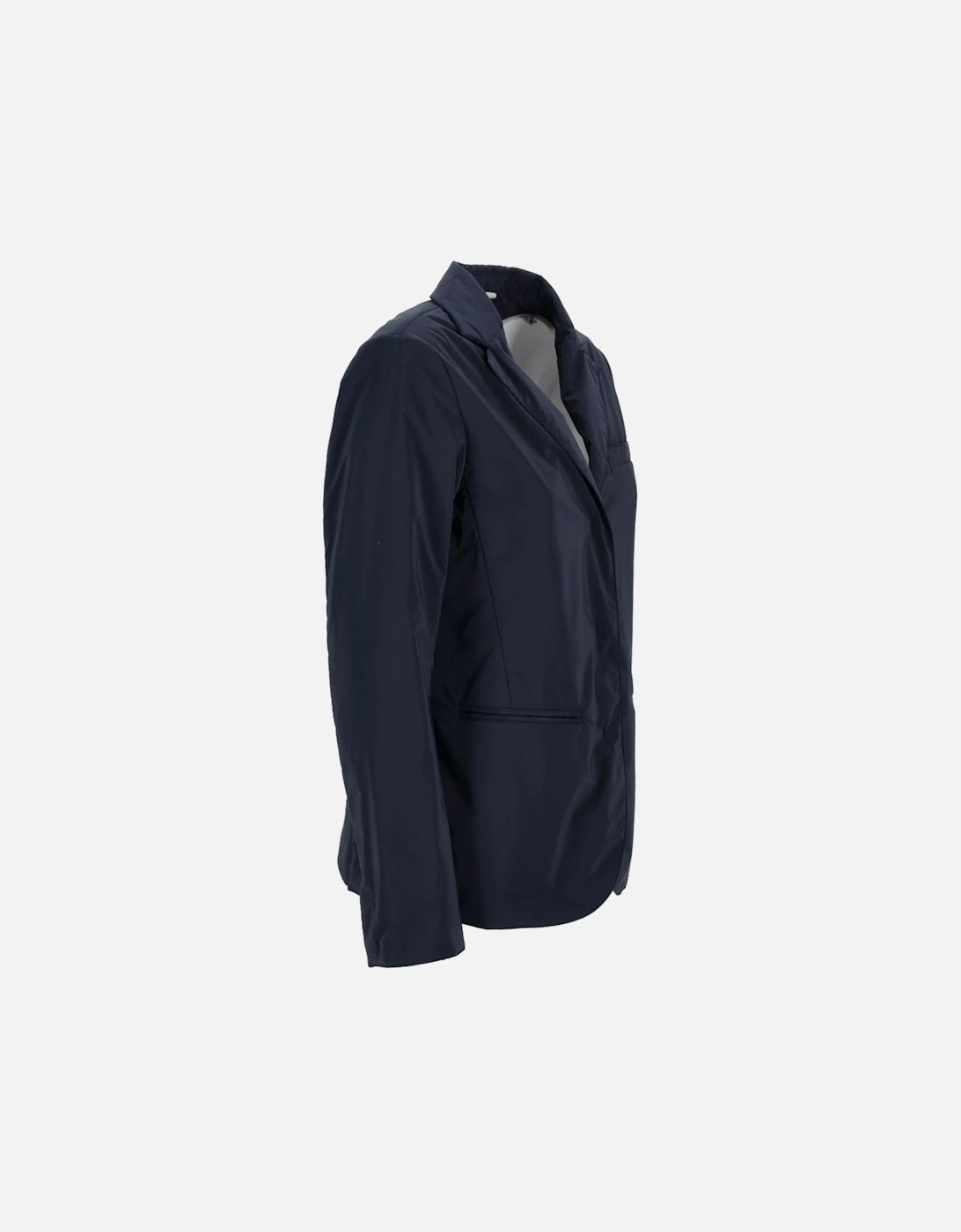 Water-Repellent Jacket with Snap Button Closure Women - Blue Jackets