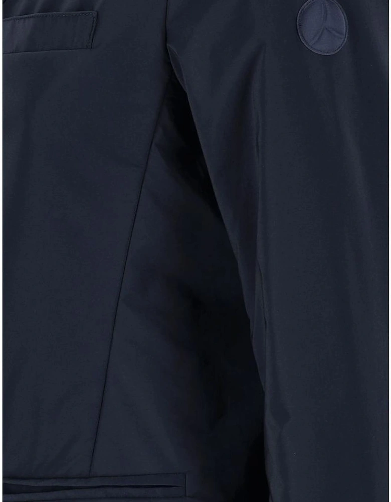 Water-Repellent Jacket with Snap Button Closure Women - Blue Jackets