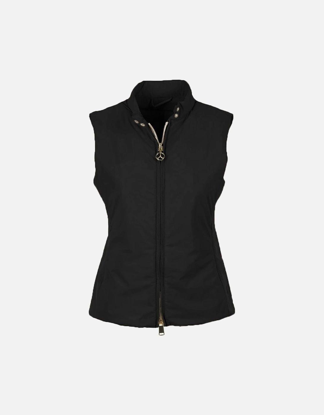 Nylon Vest with Zip Closure and Side Pockets Women - Black, 4 of 3