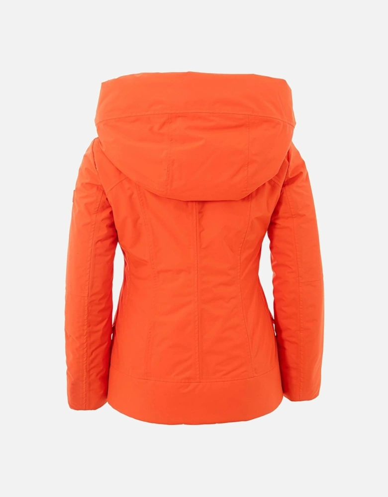Vibrant Polyester Jacket for Versatile Style Women - Orange Jackets