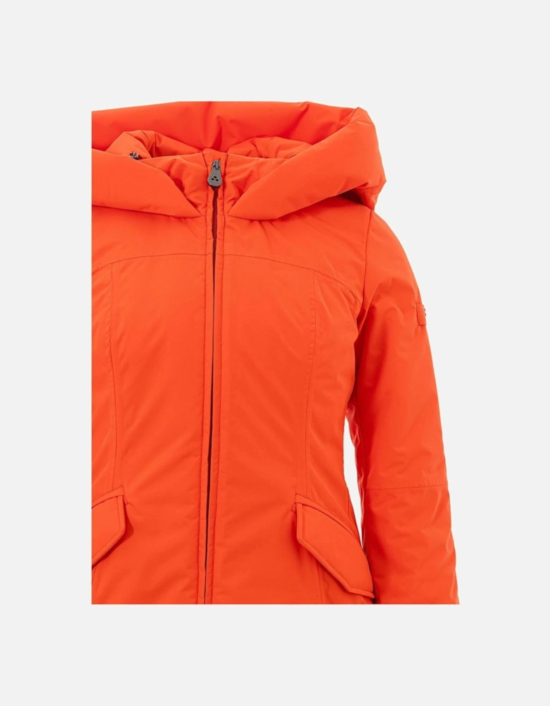 Vibrant Polyester Jacket for Versatile Style Women - Orange Jackets