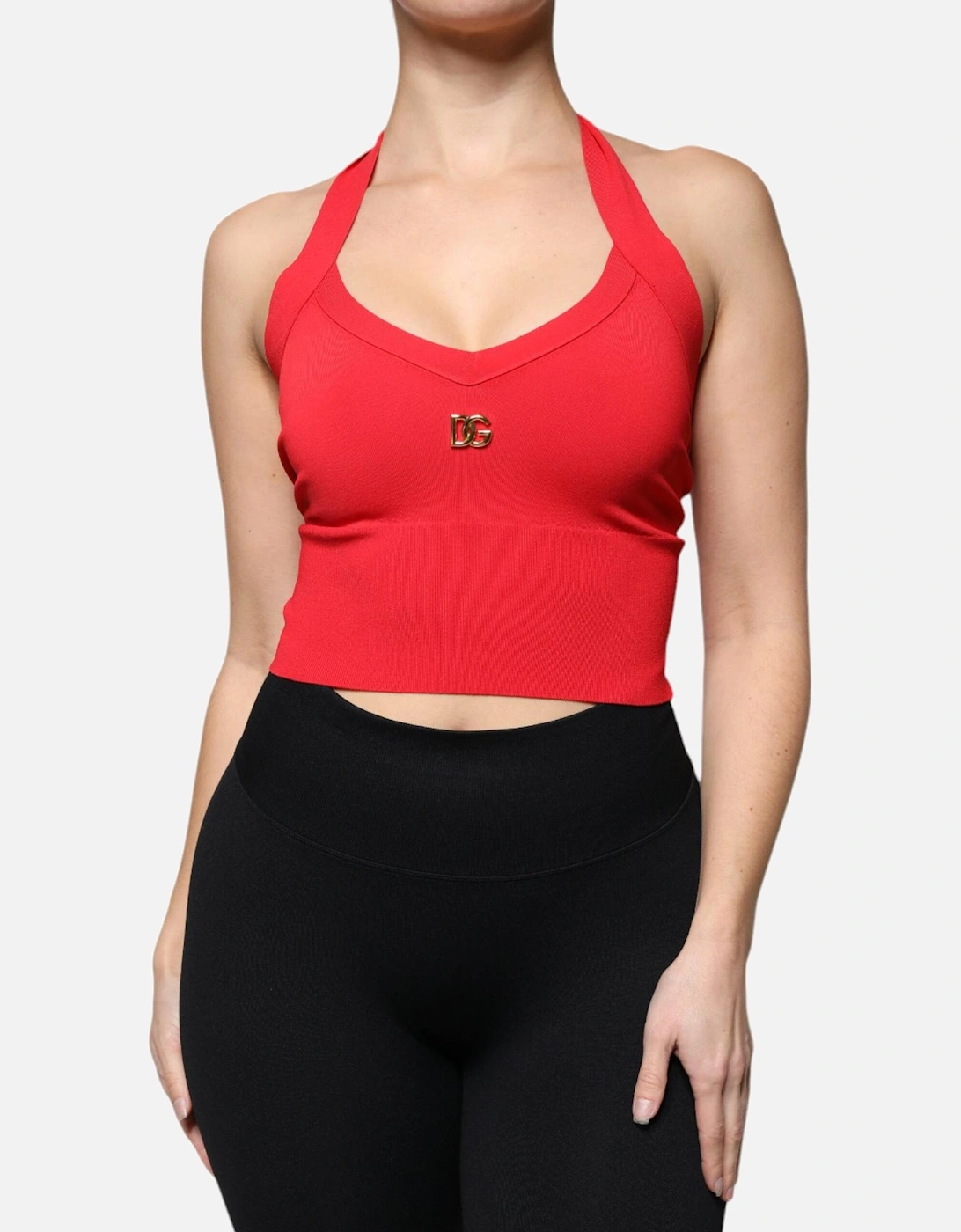 Halter Sleeveless Viscose Blend Tank Top Women - Red T-Shirts, 6 of 5