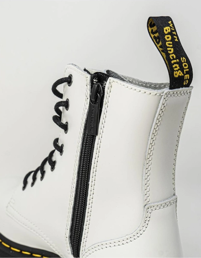 White Leather Boot Women