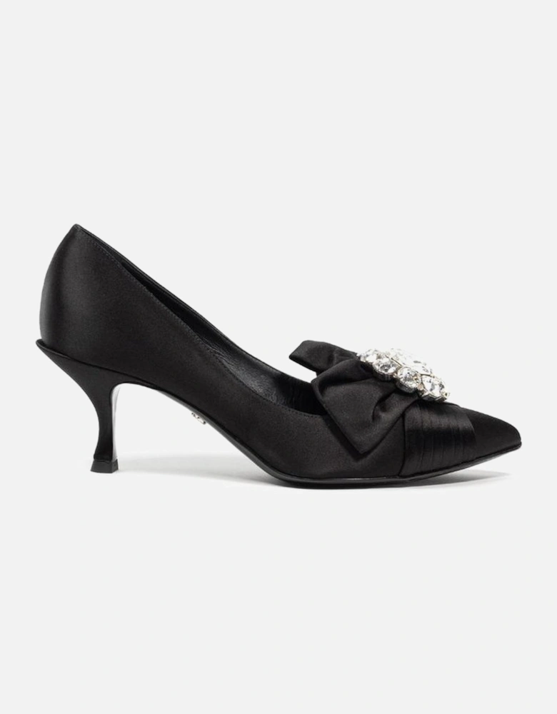 Black Viscose Pump Women