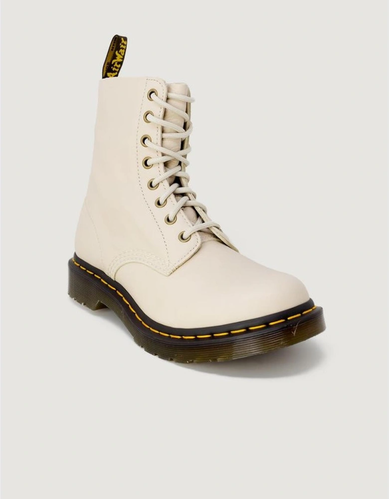 Beige Leather Boot Women