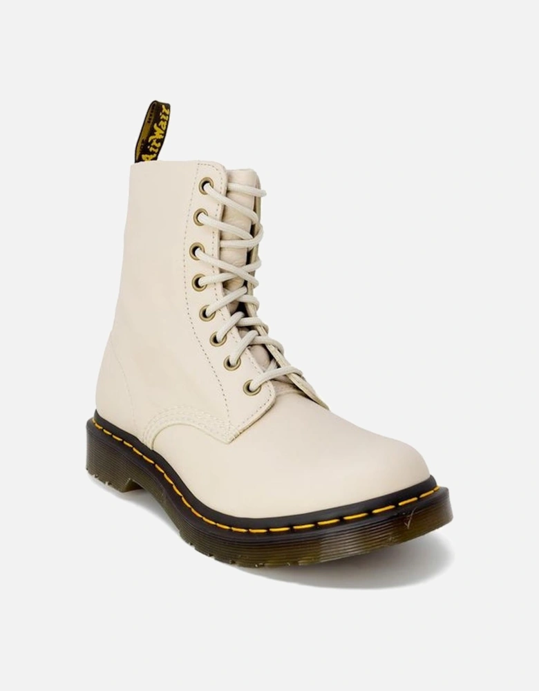 Beige Leather Boot Women