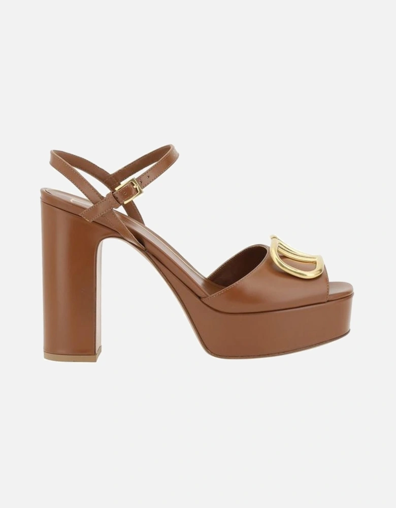 Logoed Sandals Women - Brown