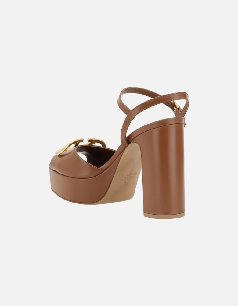 Logoed Sandals Women - Brown