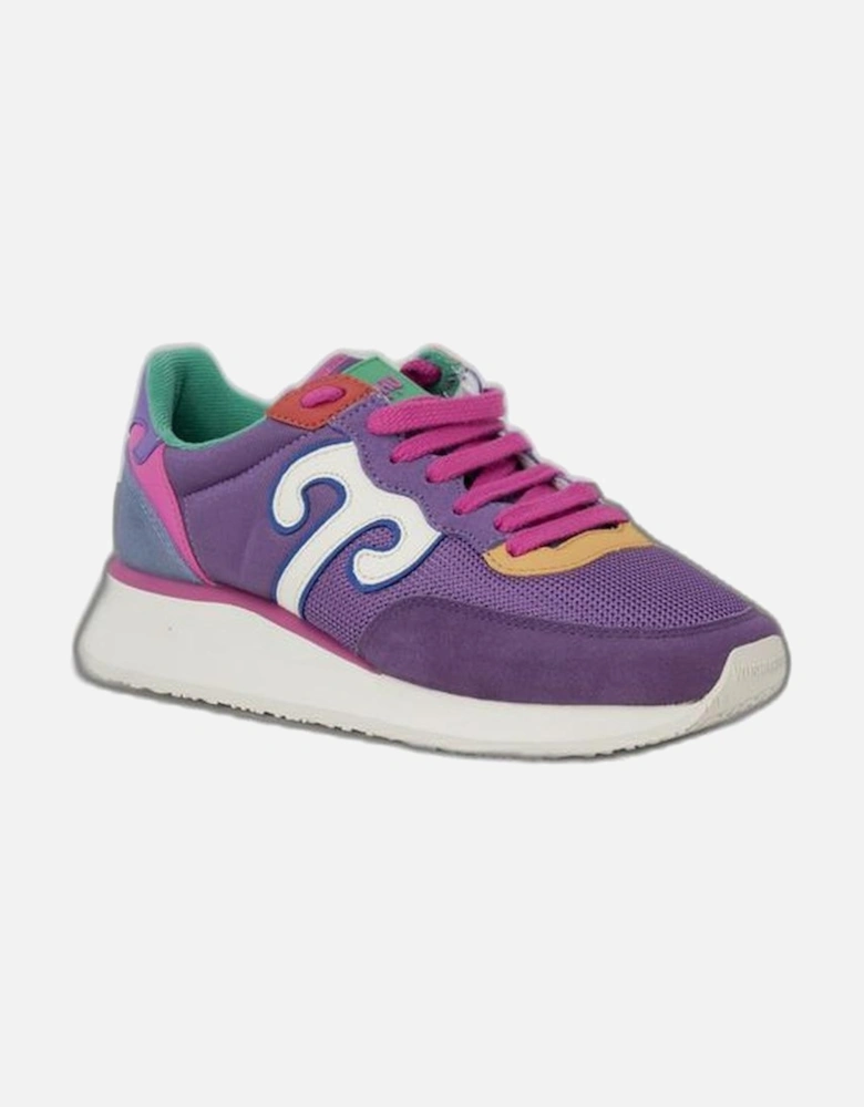 Purple Leather Sneaker Women