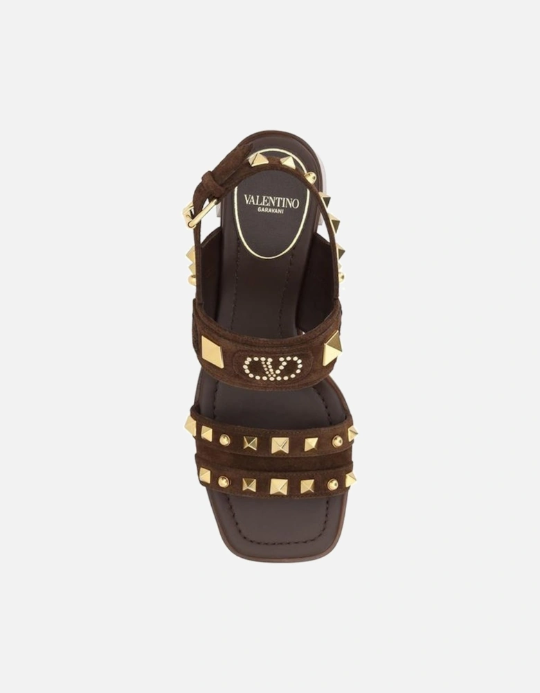 Suede Sandals Women - Brown