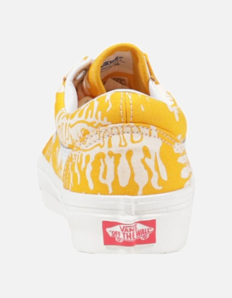 Fabric Lace-Up Sneakers Women - Yellow