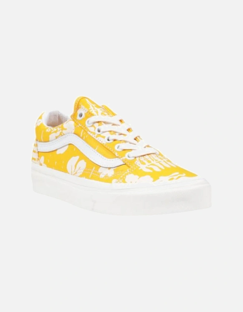 Fabric Lace-Up Sneakers Women - Yellow