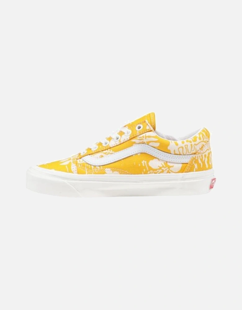 Fabric Lace-Up Sneakers Women - Yellow