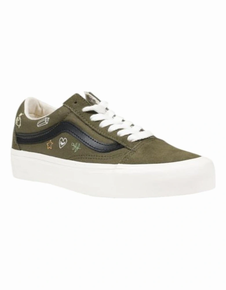 Green Leather Sneaker Women