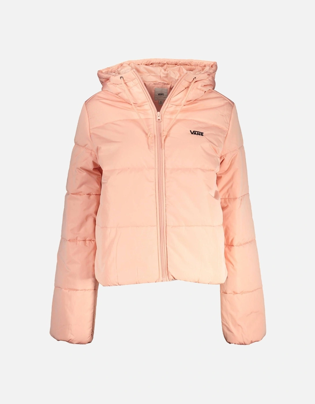 Hooded Jacket with Dual Pockets and Zip Closure Women - Pink Jackets, 3 of 2