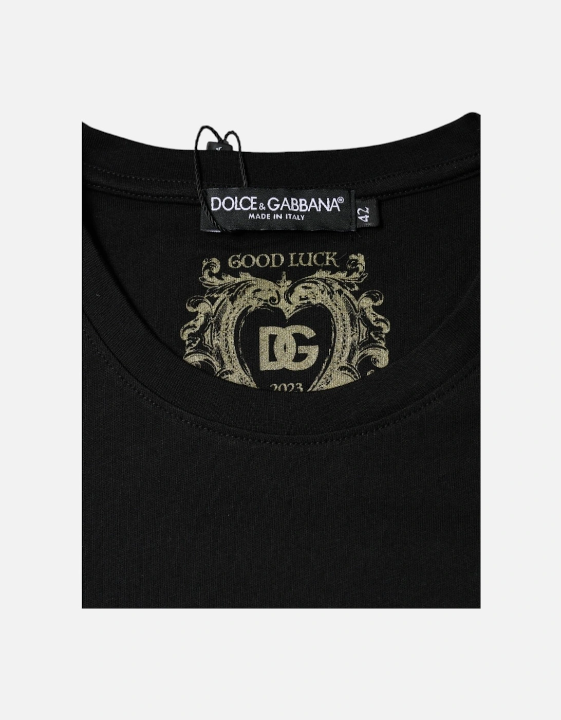 Crew Neck Short Sleeve Cotton T-Shirt Women - Black