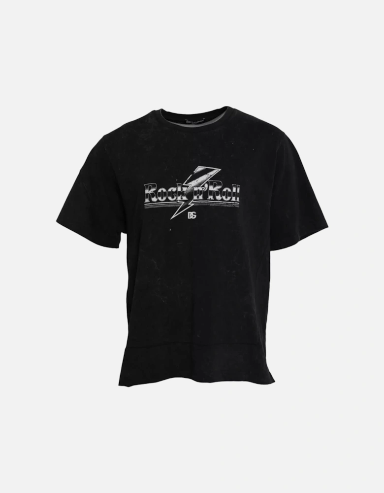 Graphic Print Cotton Crew Neck T-Shirt Women - Multicolor