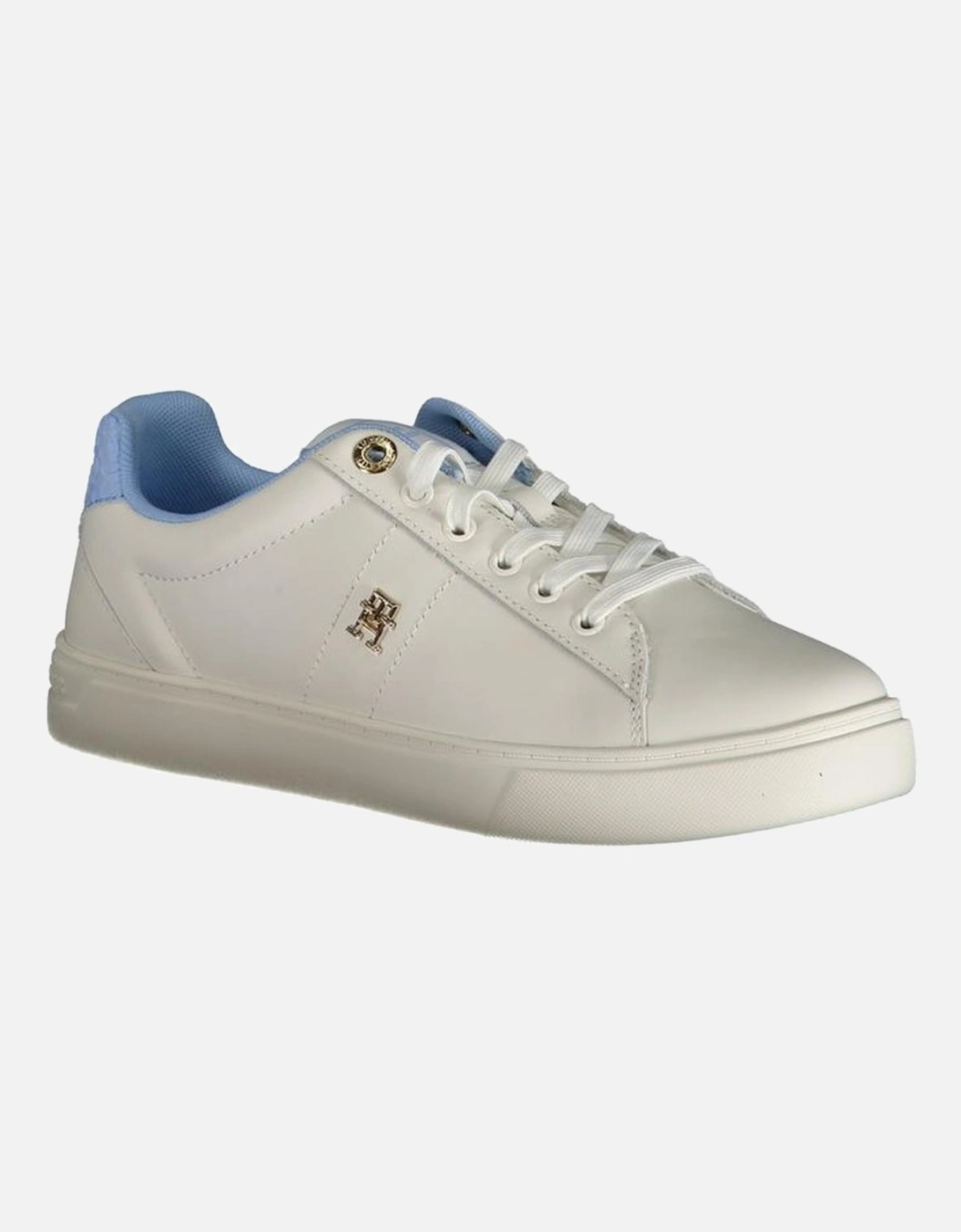 Light Blue Polyester Sneaker Women