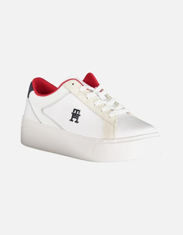 Laced Sports Footwear with Contrast Details and Logo Women - White