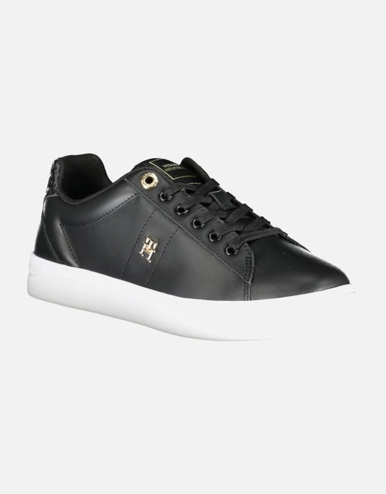 Lace-Up Sports Footwear with Contrast Details Women - Black