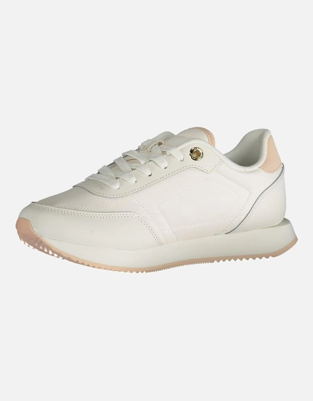 White Polyester Sneaker Women