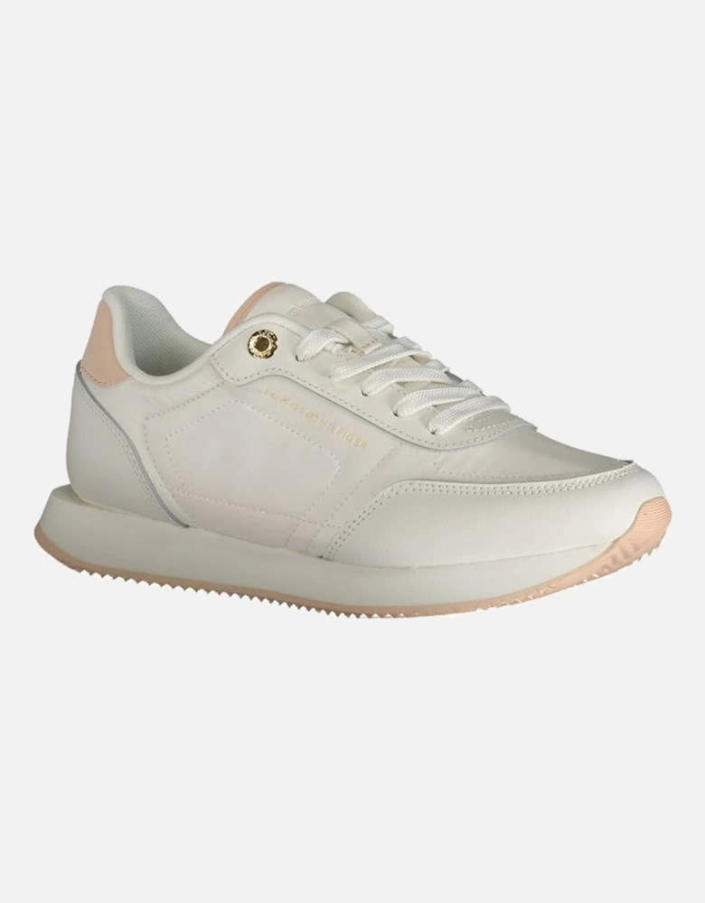 White Polyester Sneaker Women