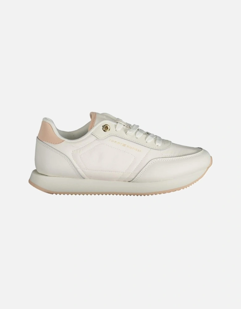 White Polyester Sneaker Women