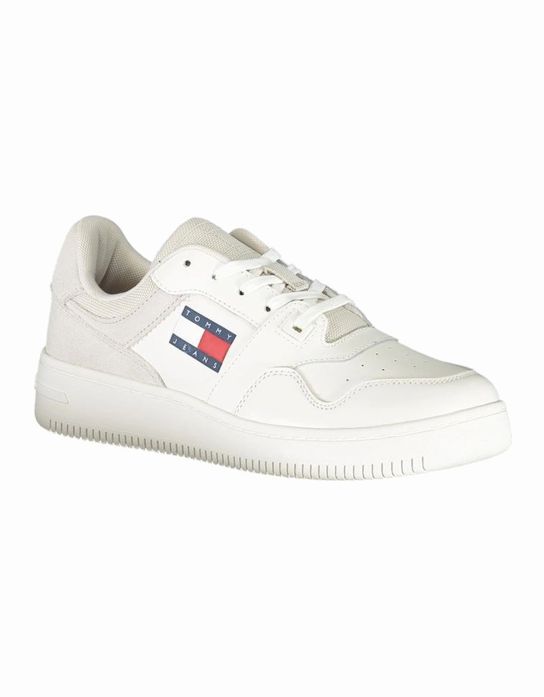 Laced Sports Footwear with Contrast Details and Logo Women - White