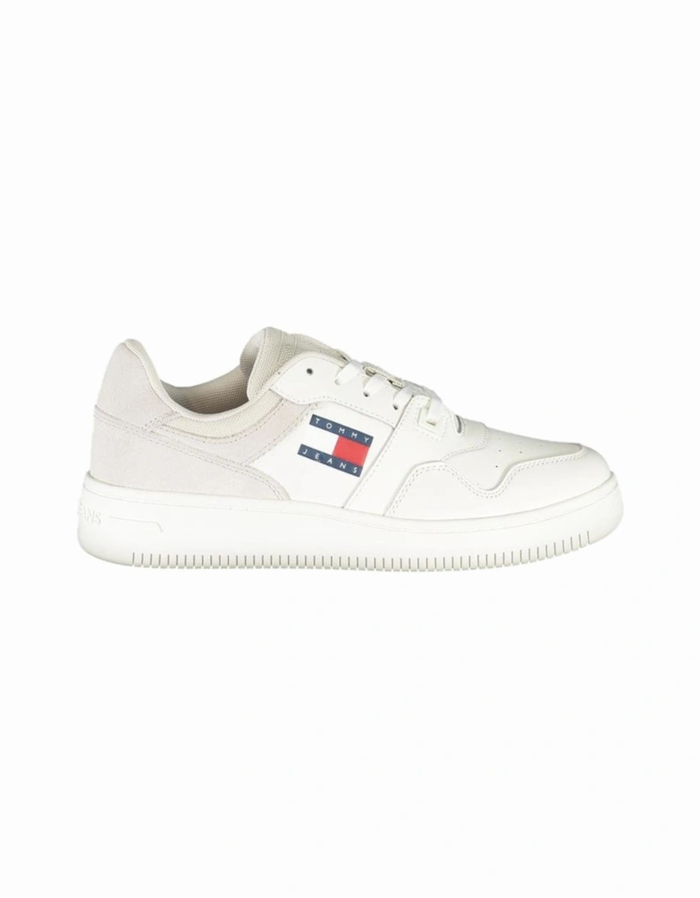 Laced Sports Footwear with Contrast Details and Logo Women - White