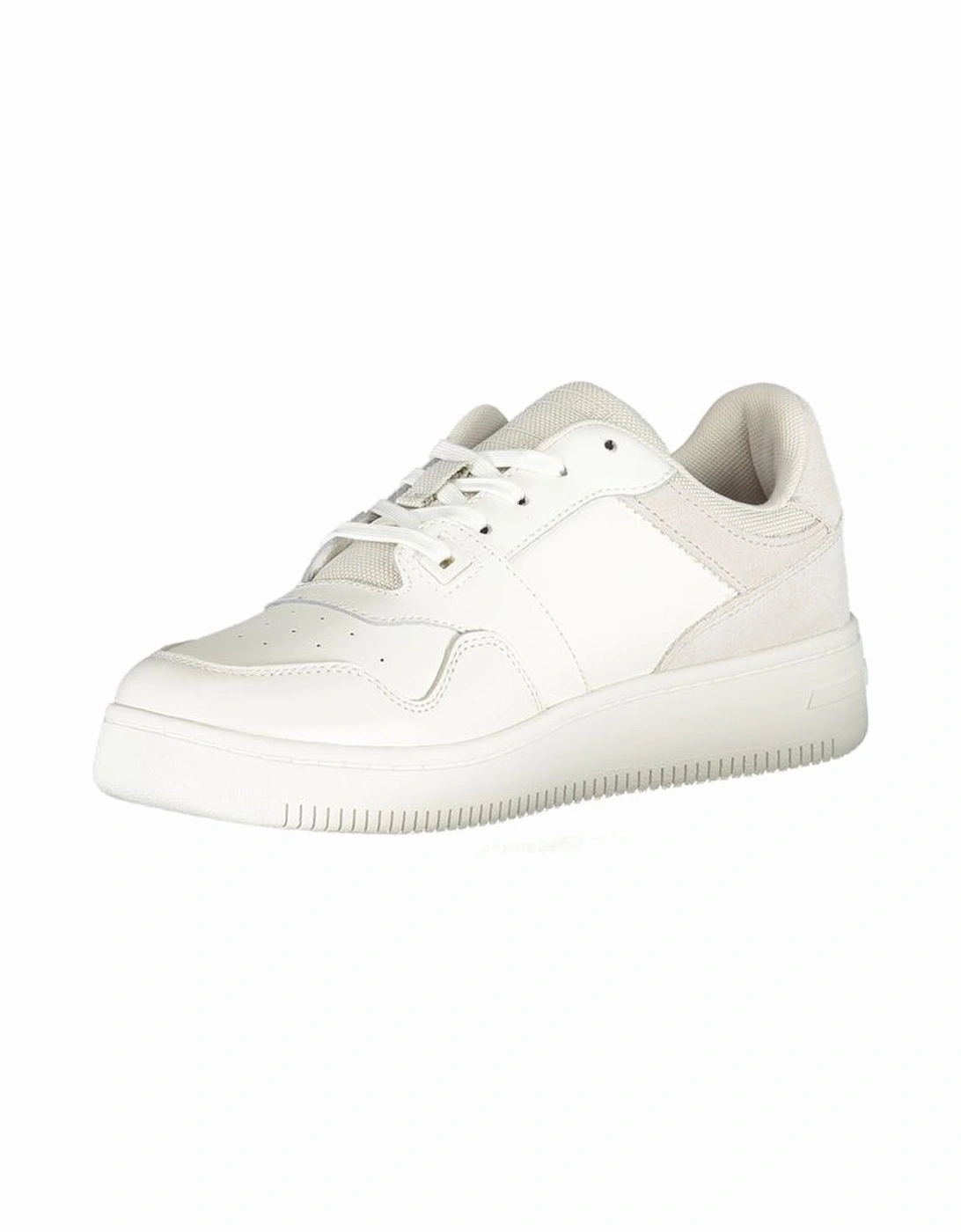 Laced Sports Footwear with Contrast Details and Logo Women - White