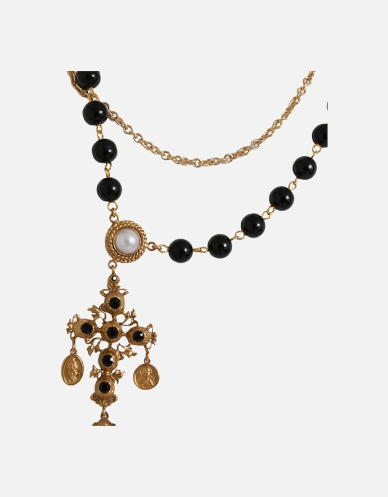Short Sleeve T-Shirt with Necklace Detail by Italian Designer Women -