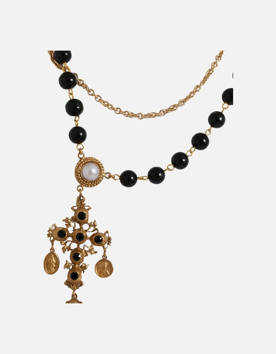 Short Sleeve T-Shirt with Necklace Detail by Italian Designer Women -